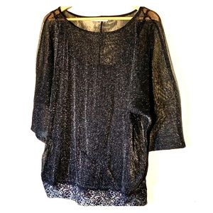 Maurice's Black sparkly top
